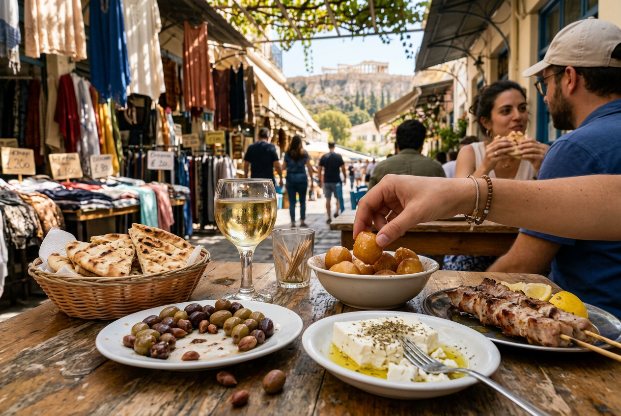Athens food & walking tour